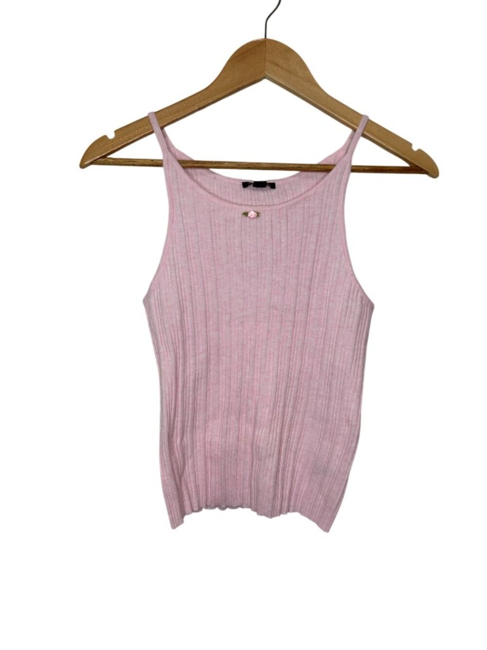 NWT Women's Large Highneck Sweater Tank - Wild Fable Light Pink MSRP $20